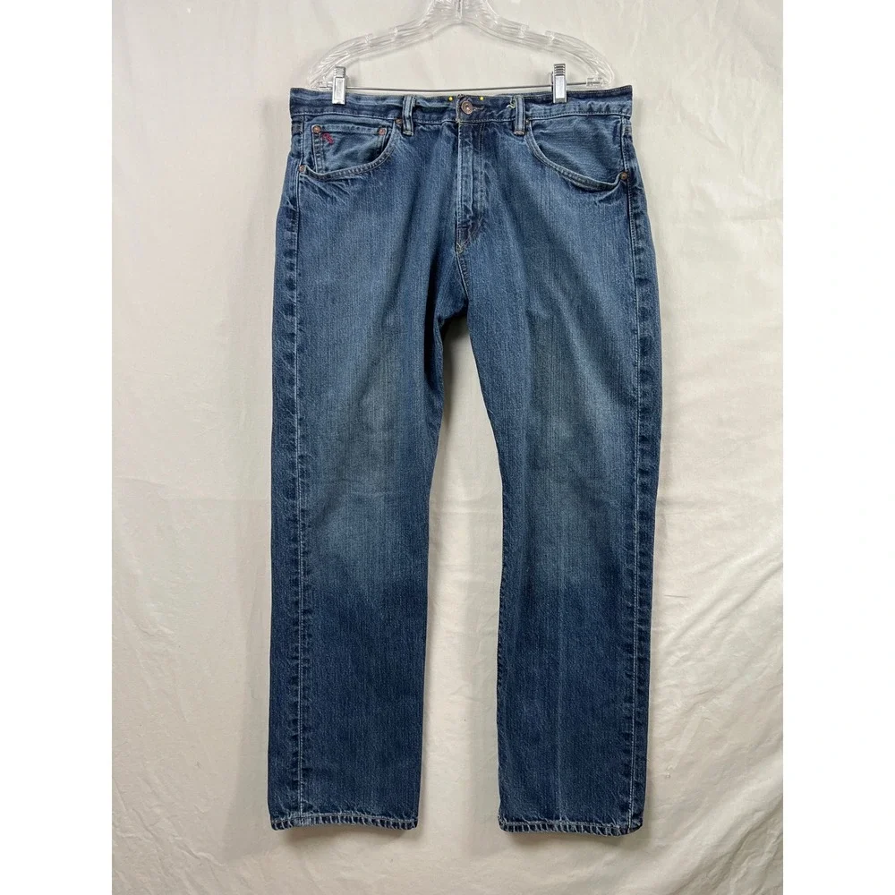 Polo Ralph Lauren Classic 867 Jeans Mens 36 Blue Medium Wash Straight Cotton